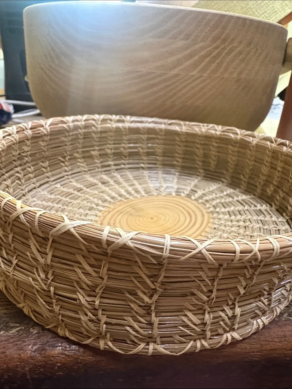 Pine needle basket